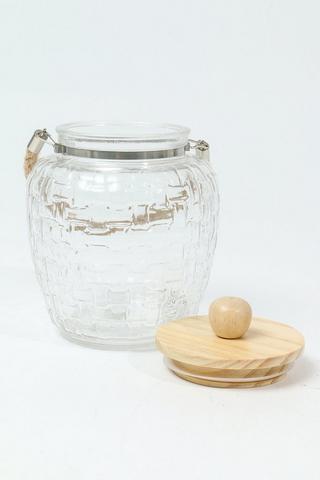 Glass Weave Sweet Jar