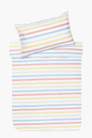 Cotton Madison Stripe Duvet Cover Set