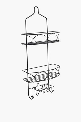 Everyday Wave Metal Double Shelf Shower Caddy