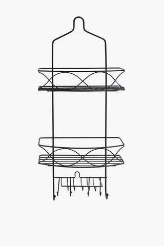 Everyday Wave Metal Double Shelf Shower Caddy