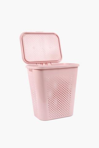 Plastic Dot Laundry Basket