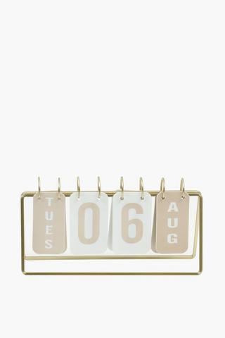 Classic Flip Calendar, 28x14cm