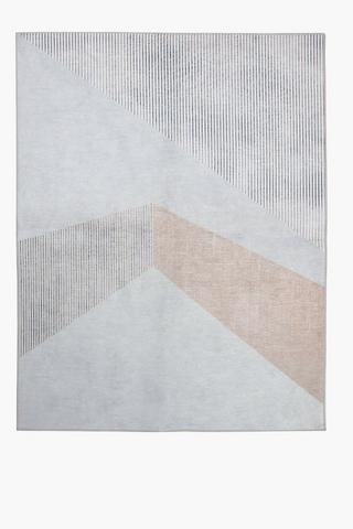 Digitally Printed Blocks Rug, 180x230cm