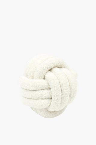 Textured Boucle Knot Scatter Cushion, 28cm