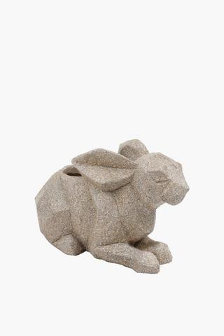 Faceted Bunny Statue, 35cm