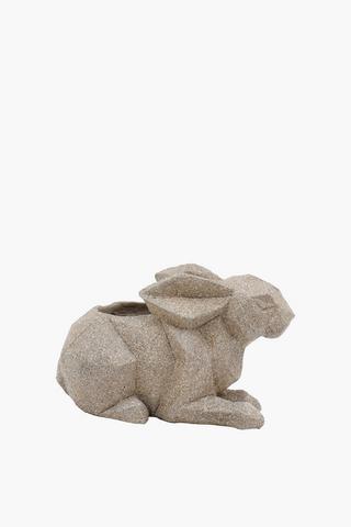 Faceted Bunny Statue, 35cm