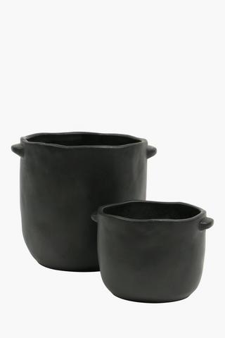 Modena Cement Planter, 17x15cm