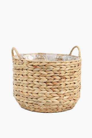Hyacinth Basket Planter, 37x33cm
