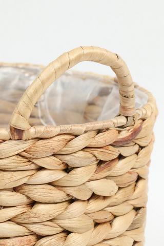 Hyacinth Basket Planter, 37x33cm
