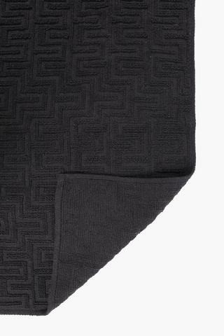 Hi Low Jacquard Bath Runner, 70x110cm