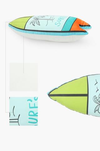 Jayden Surfboard Shaped Scatter Cushion, 25x58cm