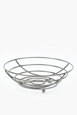 Gunmetal Fruit Basket