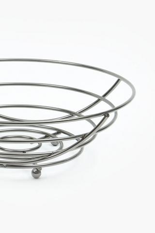 Gunmetal Fruit Basket