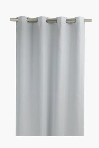 Textured Plain Woven Eyelet Curtain, 140x225cm