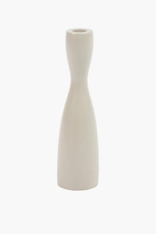 Nzinga Wooden Candle Holder, 7x25cm