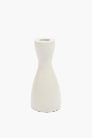Nzinga Wooden Candle Holder,  7x16cm