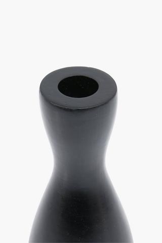 Hour Glass Wooden Candle Holder, 7x25cm