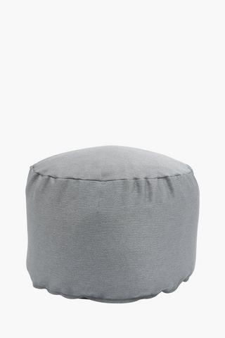 Plain Textured Pouffe, 30x50cm