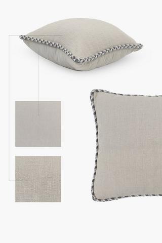Edge Plait Scatter Cushion, 50x50cm