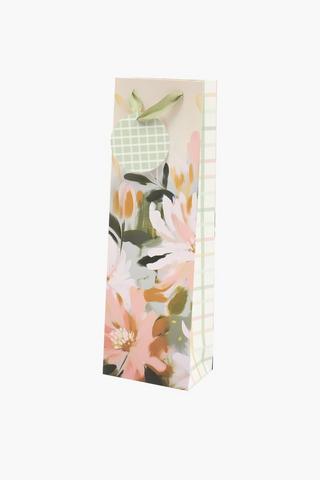 Amiel Floral Wine Gift Bag