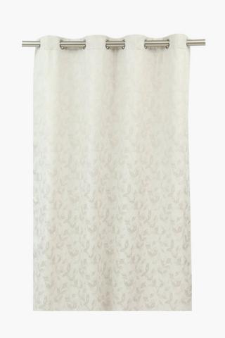 Jacquard Foliage Eyelet Curtain, 140x225cm