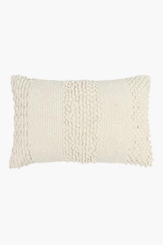Textured France Bobble Scatter Cushion, 40x60cm