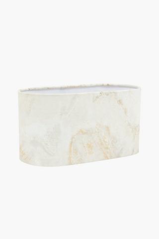 Marble Oval Drum Lampshade, 16x30cm