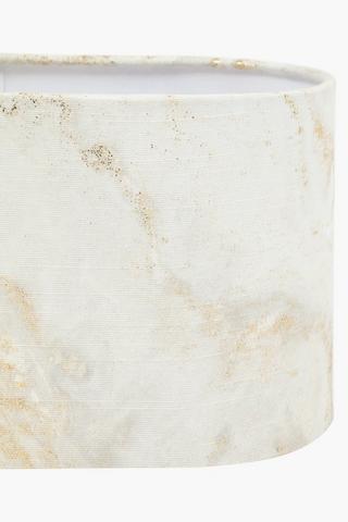 Marble Oval Drum Lampshade, 16x30cm