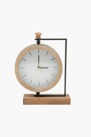 Urban Wood Desk Clock, 21x28cm