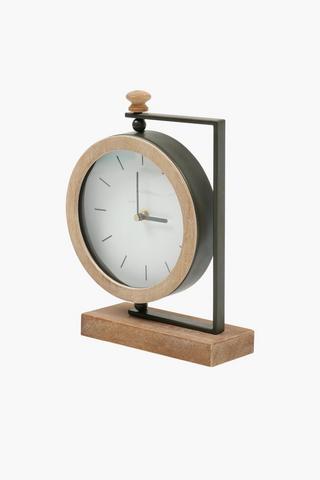 Urban Wood Desk Clock, 21x28cm