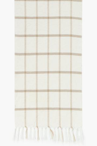 Check Cotton Table Runner