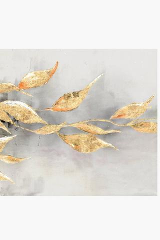 Golden Leave Canvas, 70x170cm