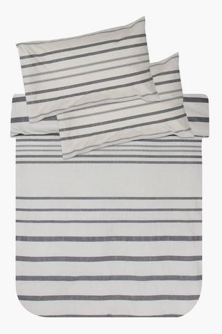 Polycotton Urban Stripe Duvet Cover Set