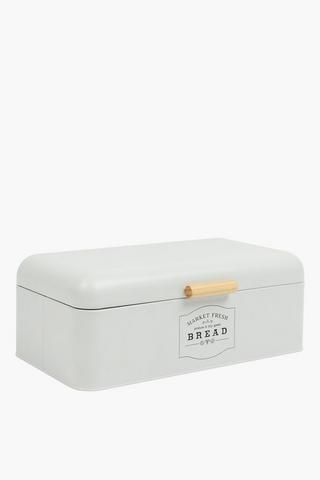 Metal And Wood Bread Bin
