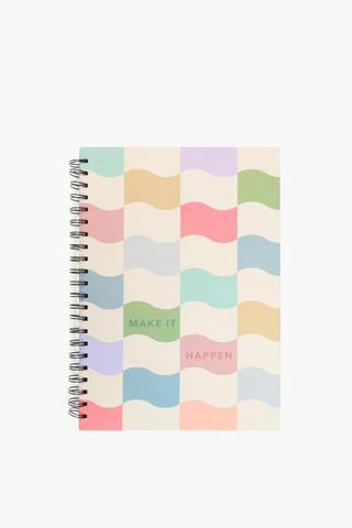 Bright Geo Spiral Notebook A4