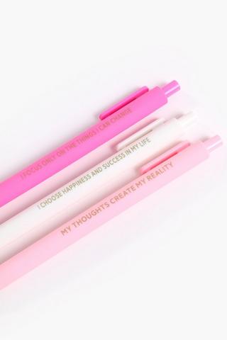 3 Pack Self Affirmation Pens
