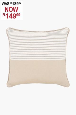 Textured Lines Scatter Cushion, 50x50cm