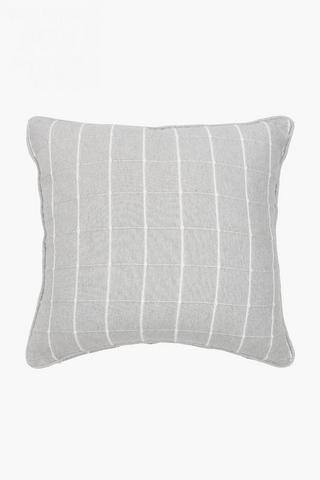 Textured Check Scatter Cushion, 50x50cm