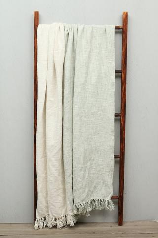 Cotton Slub Split Tone Throw, 140x180cm