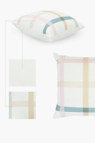Printed Dover Check Scatter Cushion, 50x50cm