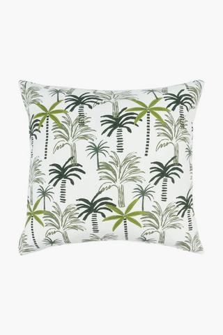 Printed Ravenswood Palm Scatter Cushion, 50x50cm
