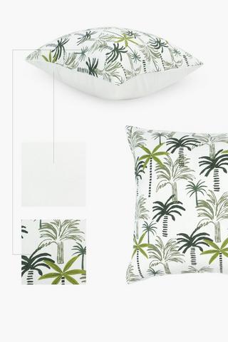 Printed Ravenswood Palm Scatter Cushion, 50x50cm