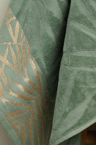 Cotton Jacquard Palm Leaf Hand Towel, 50x90cm