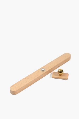 Wooden Led Wall Sconce, 30cm
