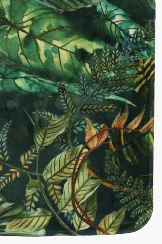 2 Piece Printed Matsue Dark Tropical Bath Mat Set