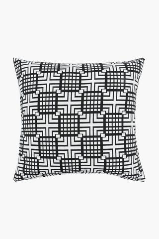 Jacquard Maze Scatter Cushion, 60x60cm