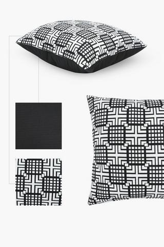 Jacquard Maze Scatter Cushion, 60x60cm