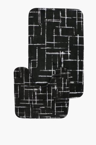 2 Piece Printed Amerfort Bath Mat Set