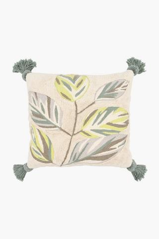 Premium Textured Fifer Leaf Feather Scatter Cushion, 60x60cm