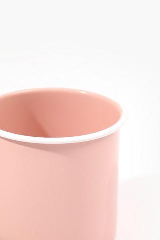 Rimmed Enamel Mug